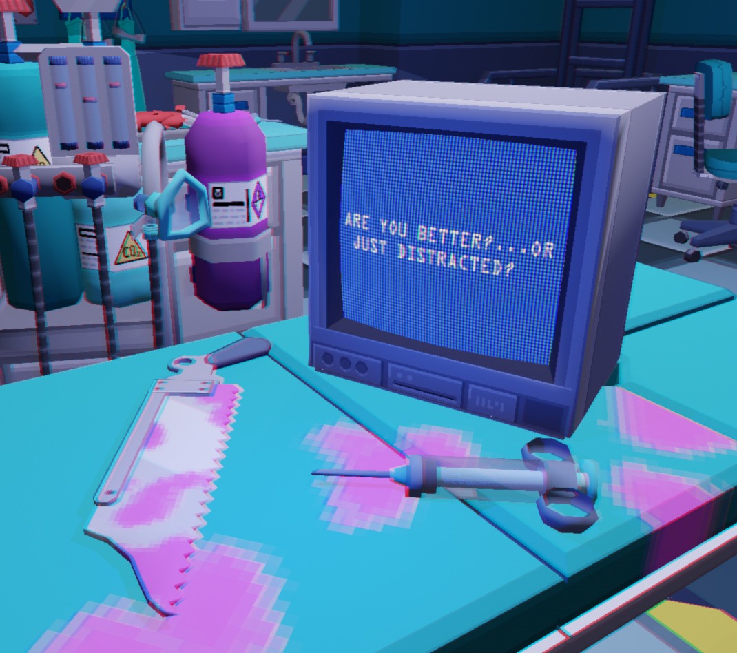 Remember,you can lie to your friends,you can lie to your self,but never lie to your Doctor. or you might never lie again. 💊#PSX #lowpolly #clinic #weirdcore #dreamcore #liminalcore #blender #3d #wip #Liminalclinic #Medical