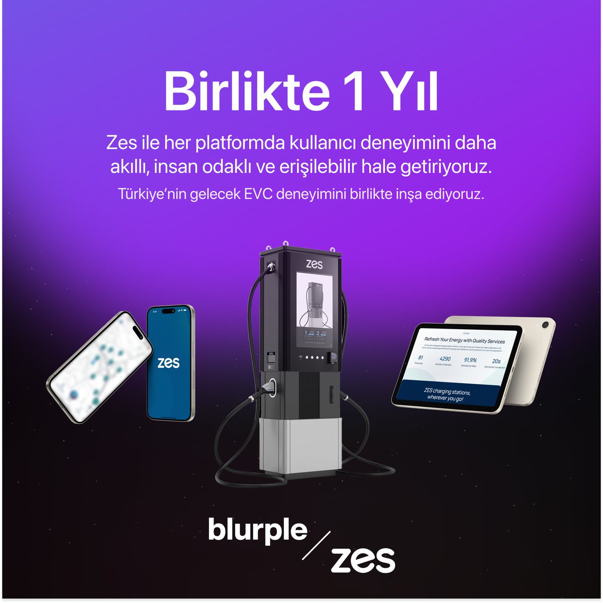 blurplestudio's tweet photo. ⚡💜 Birlikte 1 Yıl
Zes ile çıktığımız bu yolculukta, şarj deneyimini daha akıllı, erişilebilir ve insan odaklı hale getirdik.
Türkiye’nin EVC geleceğini birlikte tasarlamaktan gurur duyuyoruz.

🚀 Yeni deneyim çok yakında!
#ZESxBlurple #EVdesign #evc #UX #mobility https://t.co/zwKKt2gyEJ