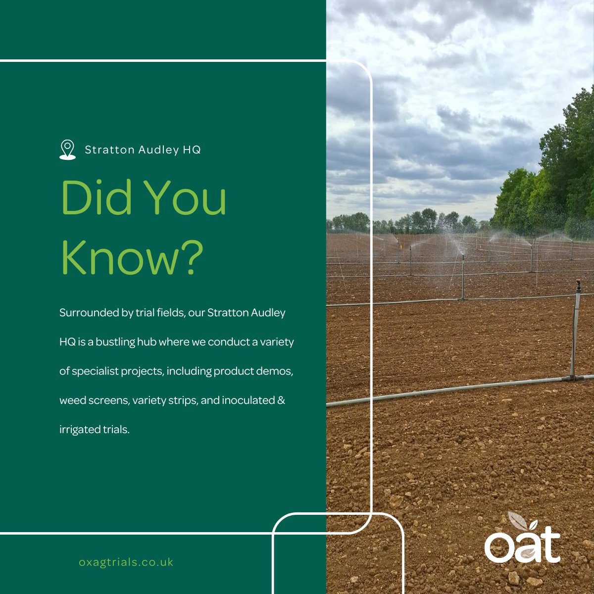 #DidYouKnow📍Our Stratton Audley HQ #FieldTrials #CropResearch #Agriculture #BehindTheTrials