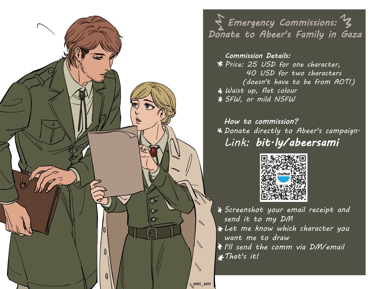 weis_sen's tweet image. Hey guys, I'm opening emergency comms for Abeer's family in G-za. Their situation is very dire right now because Isr-el is bombing their area and forcing them to evacuate again. Details and links for donation below. Share is very much appreciated! ✨
