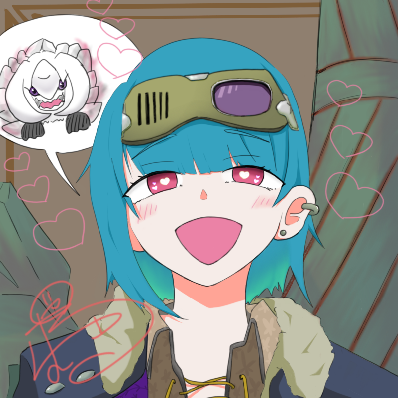 game_syachik's tweet photo. アルシュベルド狩りが楽しいあみゅちゃん

＃腹下しファミリー #モンハンワイルズ  ＃illustration #絵柄が好みって人にフォローされたい https://t.co/8pSpBFo5jE
