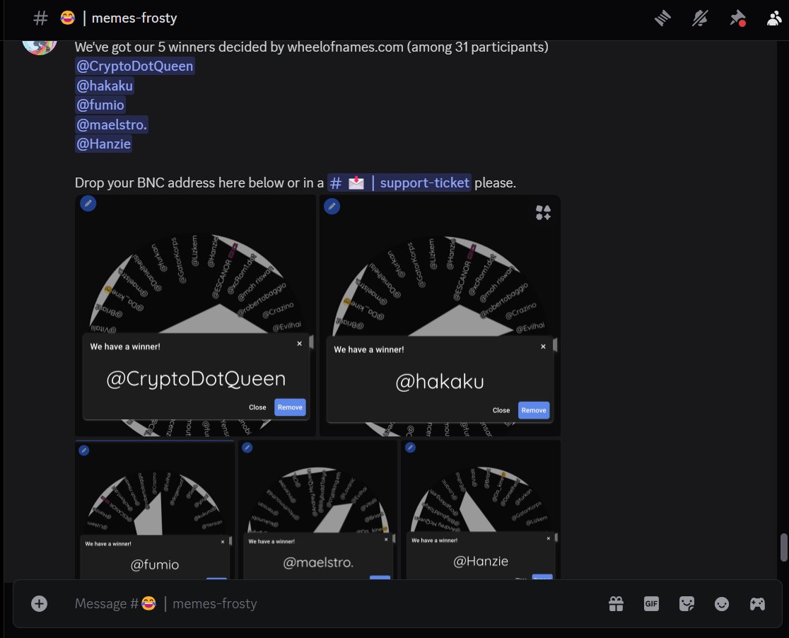 Bifrost_vietnam's tweet image. Thả ví của bạn tại #memesfrosty hoặc #supportticket để nhận thưởng🏆

Tham gia ngay tại discord.bifrost.io