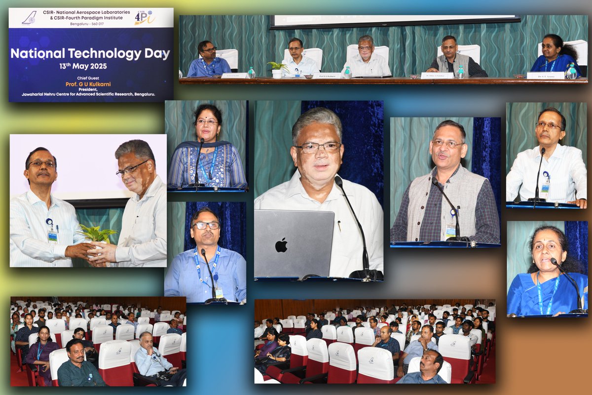 CSIRNALOFFICIAL's tweet image. National Technology Day Celebrations jointly organised by CSIR-NAL &amp;amp; CSIR-4PI. A thought-provoking lecture by Prof. G U Kulkarni, President @JNCASR, on "Towards Zero Energy Buildings: Smart Windows" inspired all. #NationalTechnologyDay #Innovation  @CSIRIndia @CsirFourth