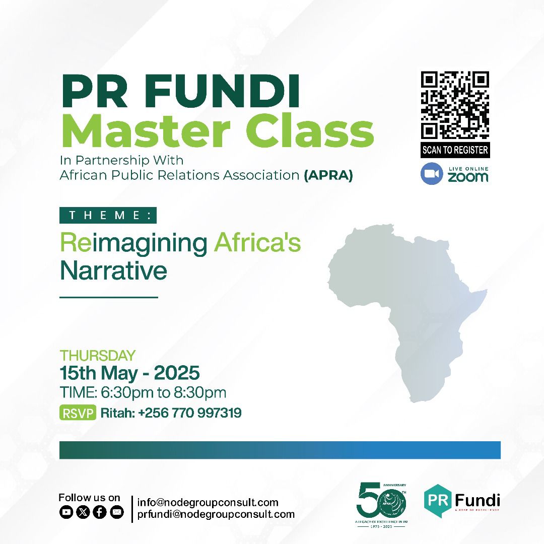 NyangomaRukundo's tweet photo. Grateful for yesterday's #PRFundi Masterclass with @APRA_PR — Reimagining Africa’s Narrative was more than just a webinar; a powerful reminder of why storytelling in #PR matters.
Takeaway? Africa’s story is ours to tell; boldly, authentically, and with pride.
#AfricaNarrative https://t.co/4rQn9KT1rx