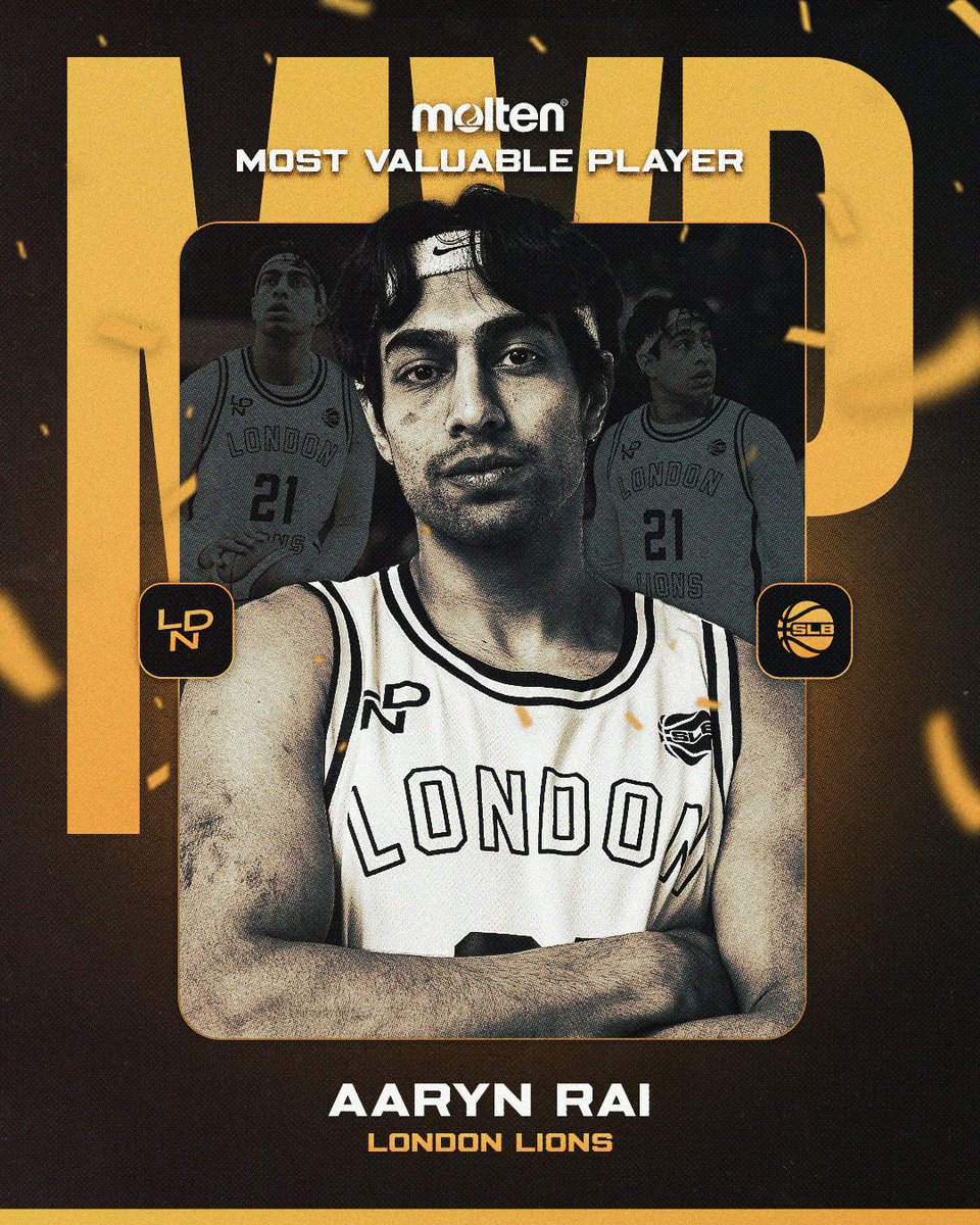 Super League Basketball (@sprleaguebballm) on Twitter photo 🏆🦁 It’s the award every player wants to win and @aarynrai has taken it… yes, the @londonlions star is the 2024/25 <a href="/MoltenSports/">MoltenSports</a> MVP, as chosen by SLB Head Coaches, Captains and Media.
Click the link in our bio to read more and find a full voting record on our website! 🏆🦁 It’s the award every player wants to win and @aarynrai has taken it… yes, the @londonlions star is the 2024/25 <a href="/MoltenSports/">MoltenSports</a> MVP, as chosen by SLB Head Coaches, Captains and Media.
Click the link in our bio to read more and find a full voting record on our website!