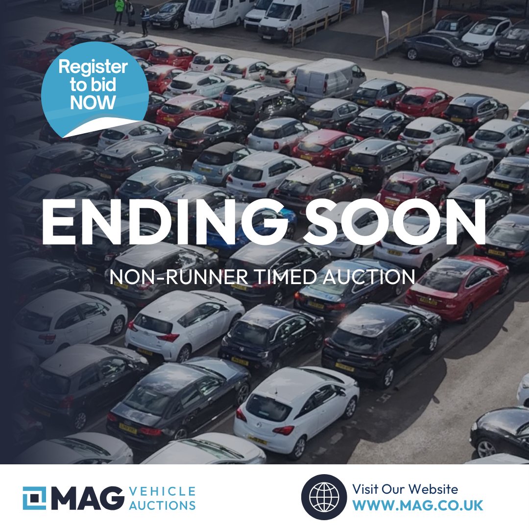 Motor_Auctions's tweet photo. This afternoon our NON-RUNNER TIMED AUCTION ends🚗

Head to our website to place your final bids📲 https://t.co/0gWZSEvuEb