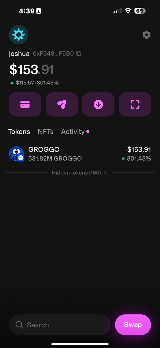 hectic_trader's tweet photo. Put my initals+profits into this from my other trade to get my wallet moving. 
@BasedGroggo 
$GROGGO on @base https://t.co/njjVFugd6k