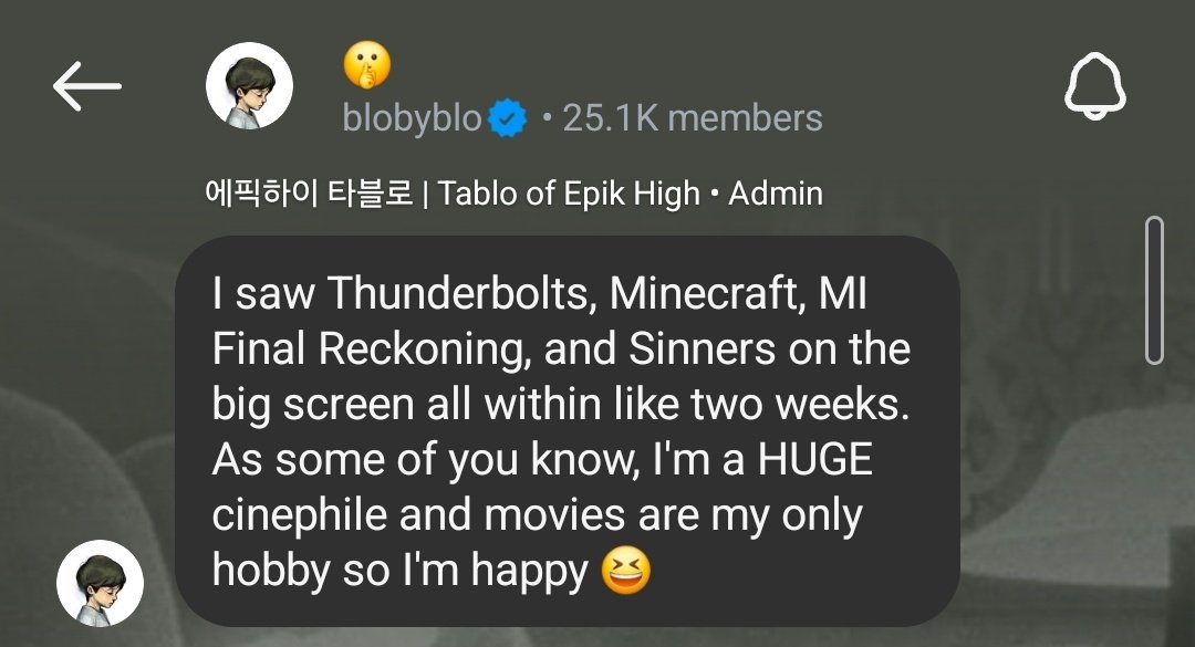 Alexmusic14's tweet image. Aww Epik High went to the movies together & watch #SinnersMovie and have even reviewed and share on their individual IG accounts (sadly no Mithra) I love😍this !! It seems like both Tukutz and Tablo recommend to watch it. #EpikHigh #HighSkool #에픽하이 #죄인들 #Sinners