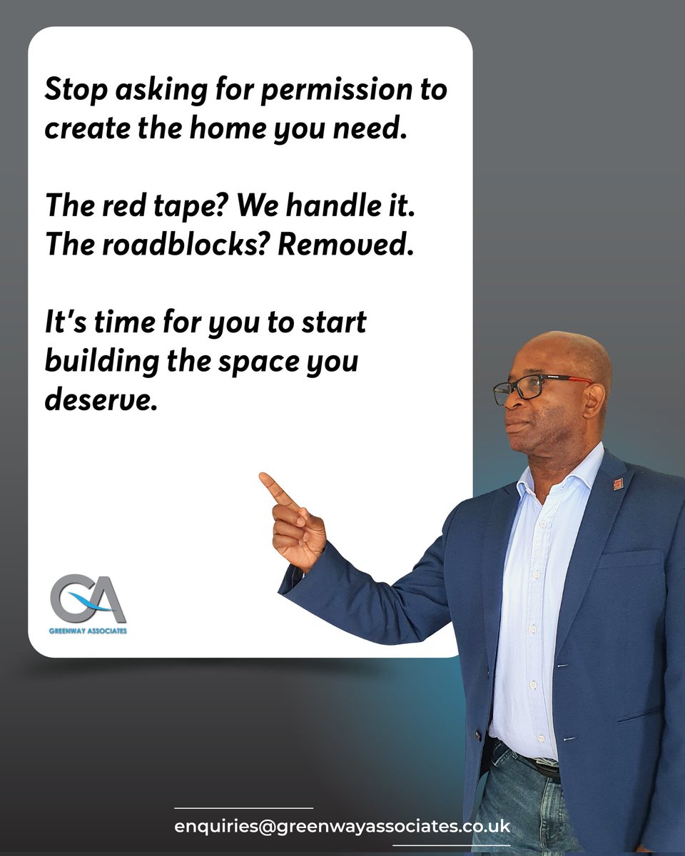 Stop waiting to expand. We can help you get the permission you need. 
Don’t wait for:
• The 'perfect' plan
• More square footage
• A radical market shift
• Someone else’s opinion
Because while you’re waiting, someone else is extending

DM me now for your home extension needs