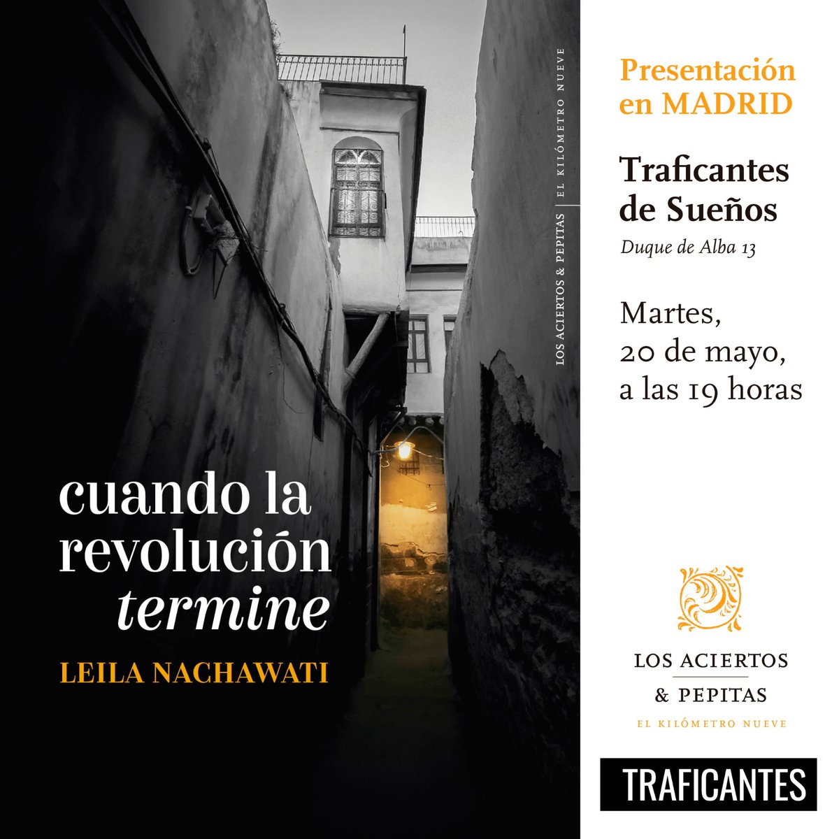 El próximo martes <a href="/leila_na/">#FreeAlaa</a> presenta la reedición de su novela Cuando la revolución termine. Comparto una pequeña reseña que publiqué en su día para animaros a asistir, valdrá la pena. elfondodelaire.blogspot.com/2018/05/cuando…