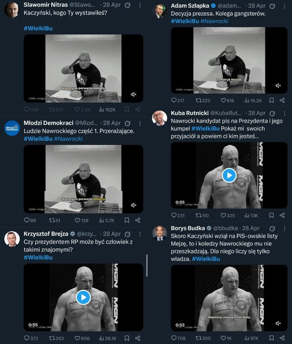 28 kwietnia ten spot został opublikowany masowo przez posłów koalicji, a portal Na Temat opisał go jako "Nowy spot KO".

Tymczasem na hejterskich profilach pojawił się potem, jednak PRZEMONTOWANY z oryginału. 

Jak dowodzi <a href="/RPolityczne/">Refleksje</a> ⬇️ nie da się tego zrobić bez posiadania
