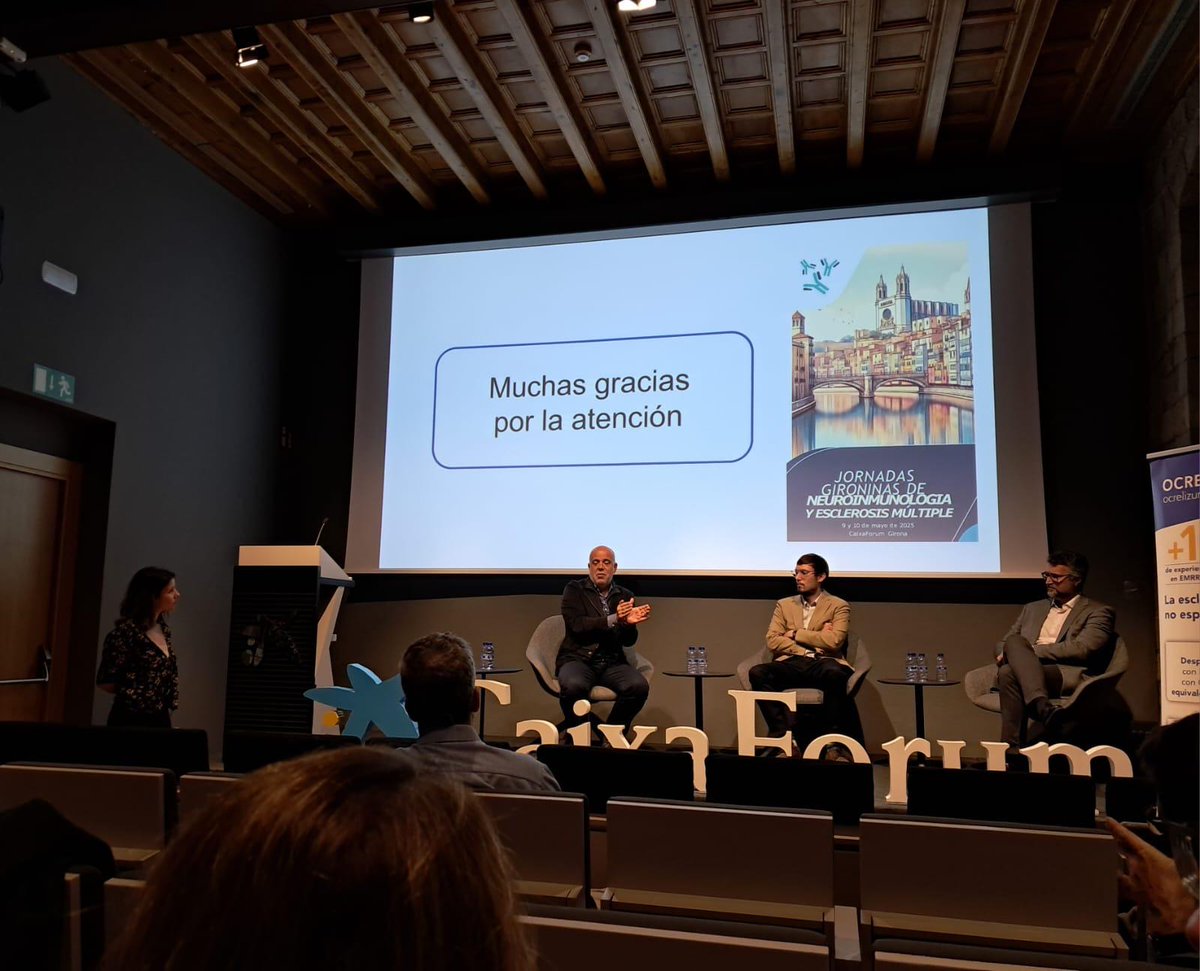 Èxit de la nova edició de les Jornades Gironines en Esclerosi Múltiple i #Neuroimmunologia 2025. 
🧠Celebrades al CaixaForum de Girona, centrades en la medicina translacional i la recerca bàsica aplicada a la pràctica clínica de l' #EsclerosiMúltiple, NMOSD i MOGAD.