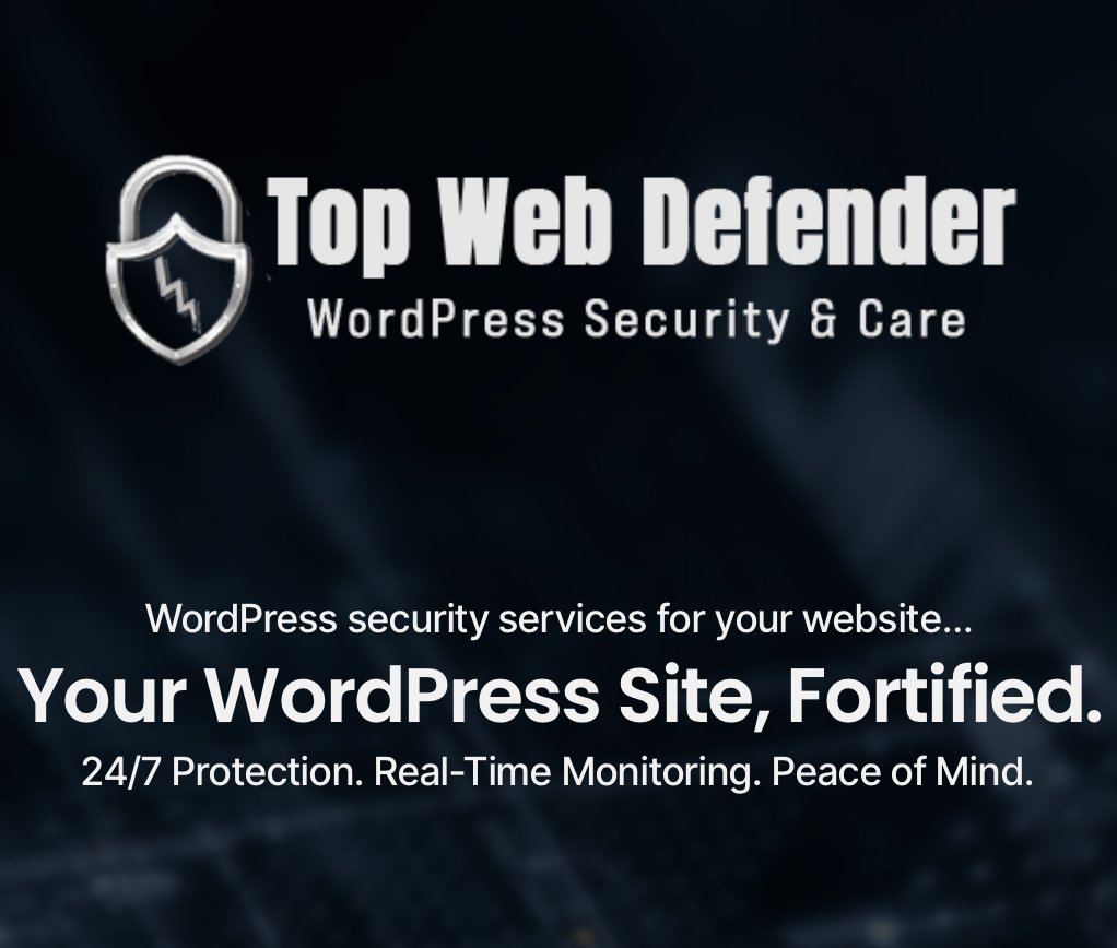 aurisonea's tweet image. 🛡️ Top Web Defender — We Guard Your WordPress Site So You Can Grow Your Business

Because peace of mind shouldn’t be optional.
It should be built in.

📲 Get protected now: topwebdefender.com

#TopWebDefender #WordPressSecurity #WebsiteProtection