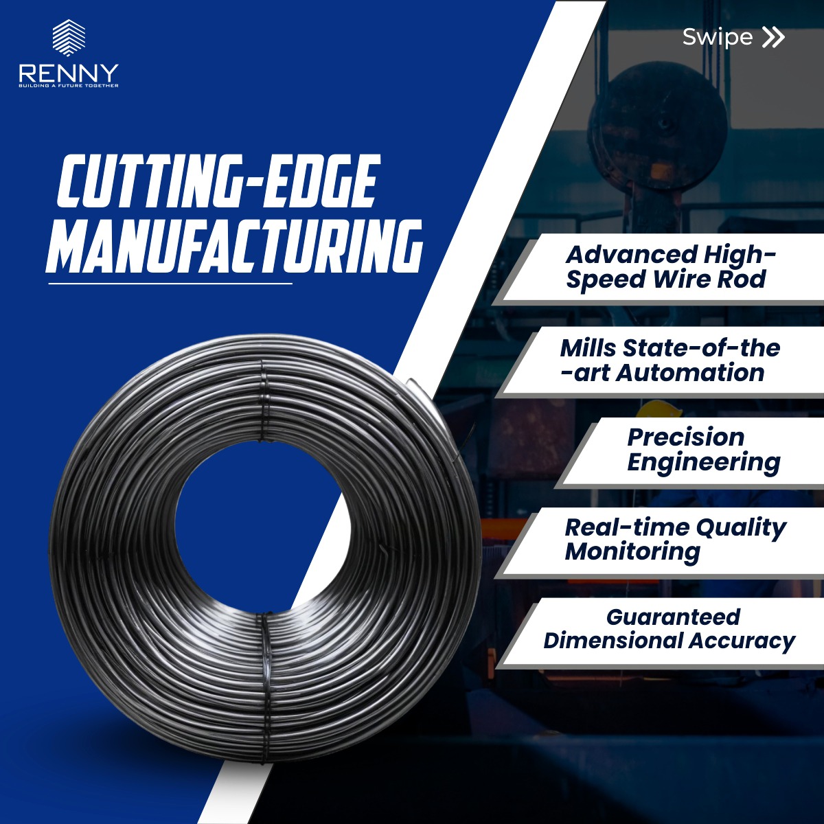 rennystrips's tweet image. Renny #WireRods | Strength That Shapes the Future
Engineered with cutting-edge technology, Renny Wire Rods offer unmatched consistency, durability &amp;amp;  high tensile strength—

Partner with #RennyStrips and deliver excellence in every coil.