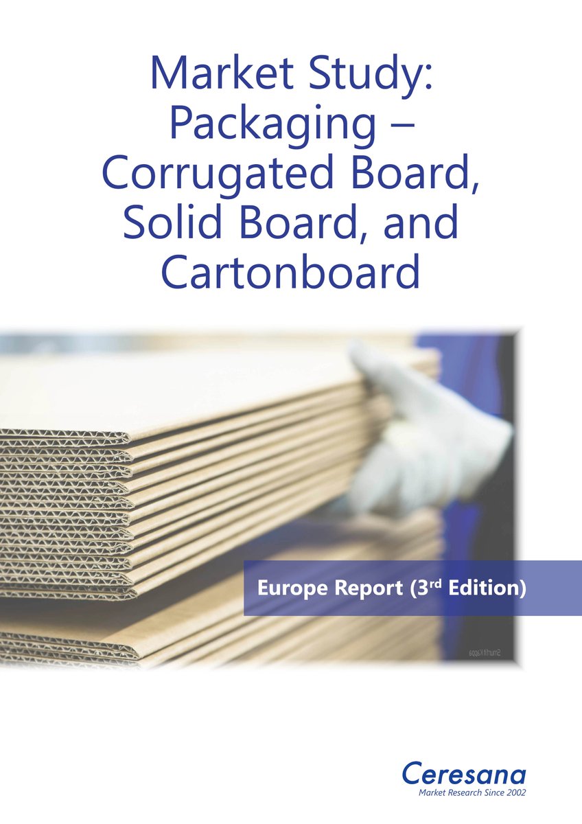 Packaging Europe: Corrugated Board, Solid Board, and Cartonboard in a New Ceresana Market Study

The demand for folding cartons, boxes, corrugated cardboard rolls, and other packaging materials is increasing: ceresana.com/en/produkt/cor…

#packaging #board #carton