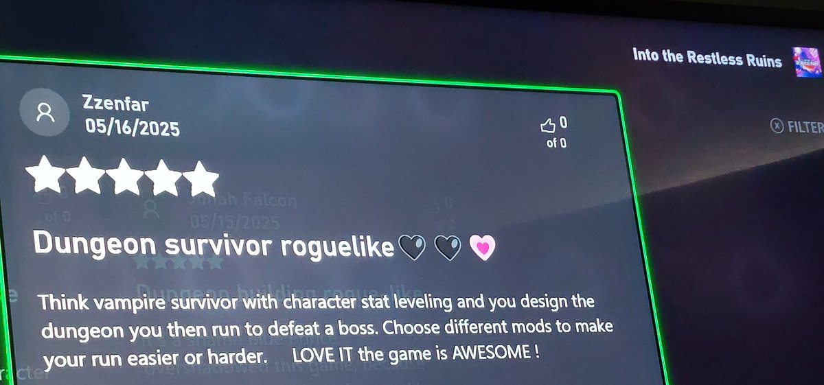 <a href="/AntWorkshop/">Ant Workshop</a> #Xbox
 My review :  into the  restless ruins