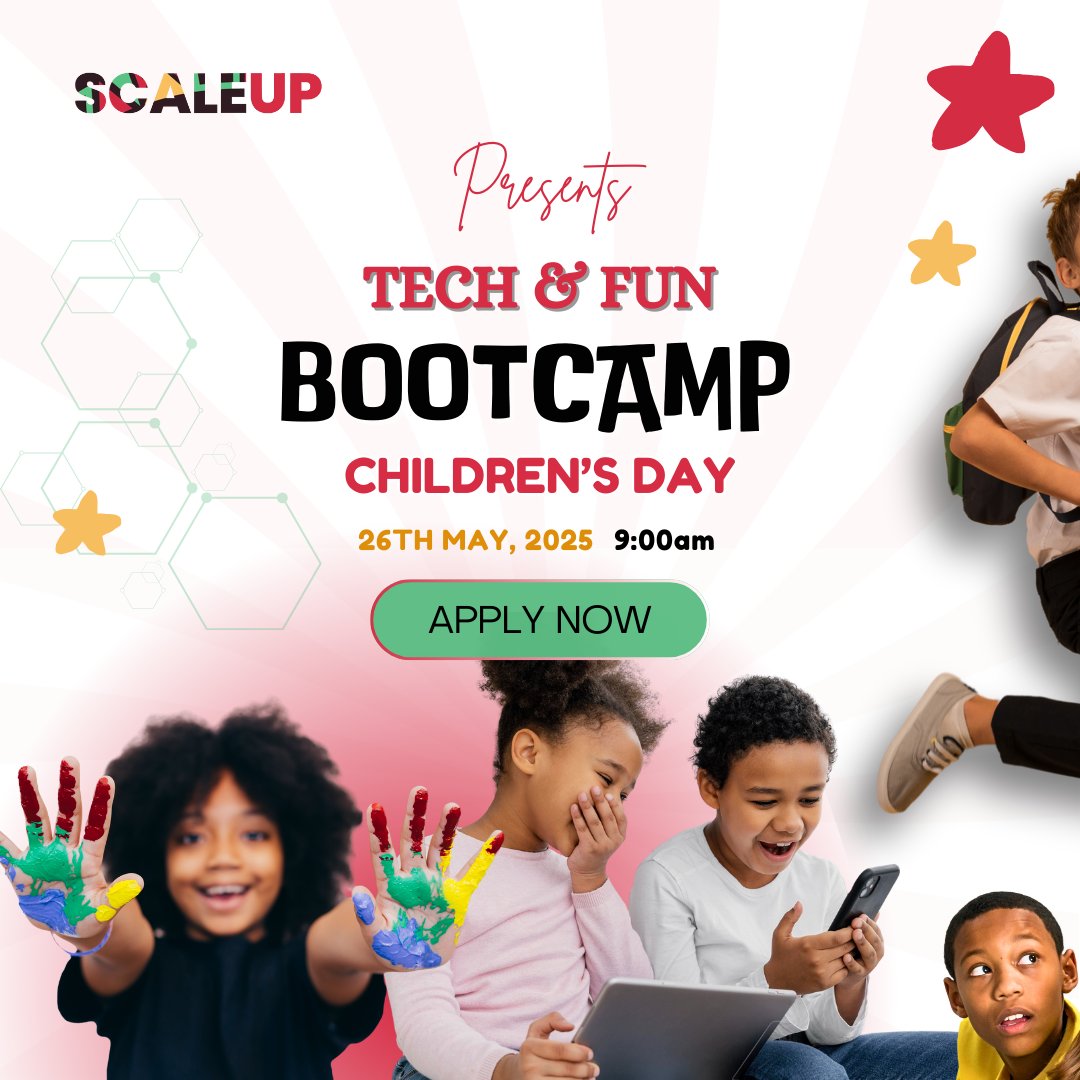 KreatengAfrica's tweet image. Unlock your child’s creativity this Children’s Day!
Join our Tech &amp;amp; Fun Bootcamp — where kids learn design, animation &amp;amp; coding in the most exciting way!

🗓️ May 26 | 🕘 9:00AM
📍 62 Shipeolu St, Somolu, Lagos
📞 08126338066

#TechAndFun #KreatengAfrica #ScaleUpAfrica
