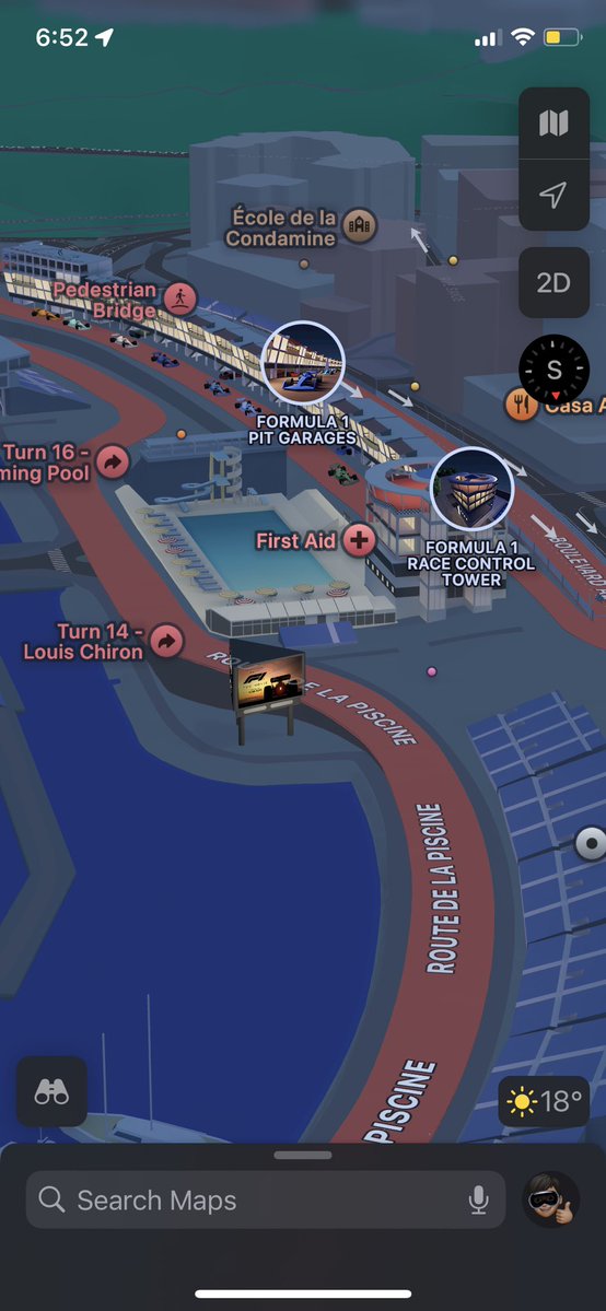 LeakerApple's tweet image. Holy crap, Apple really outdid themselves for the Monaco Grand Prix. Apple Maps is undeniably the best looking maps app out there.