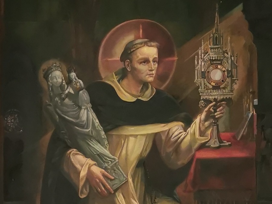 Zapoznanie się z historią obrazu św. Jacka, który znajduje się w refektarzu naszego klasztoru, będzie jednym z punktów spaceru po Warszawie w ramach wystawy „Antoni Michalak (1902-1975). Wiele opowieści”, którą można zobaczyć w <a href="/MuzeumMAW/">Muzeum Archidiecezji Warszawskiej</a>   

Szczegóły:
freta.dominikanie.pl/2025/05/16/spa…