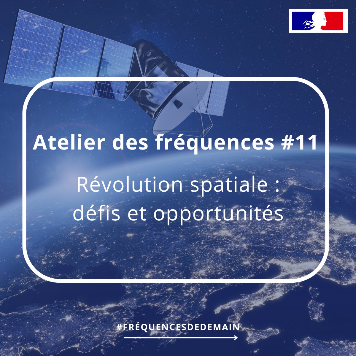 🚀 [#AtelierDesFréquences] L’espace entre dans une nouvelle ère 🌍

Constellations #satellites, #IRIS2, #IoT, connectivité, cohabitation orbitale…

 📅RDV le 3 juin avec l’#ANFR pour décrypter les enjeux du #NewSpace !

 🔗En savoir + : landings.comm.anfr.fr/5d5158ee11ce62…