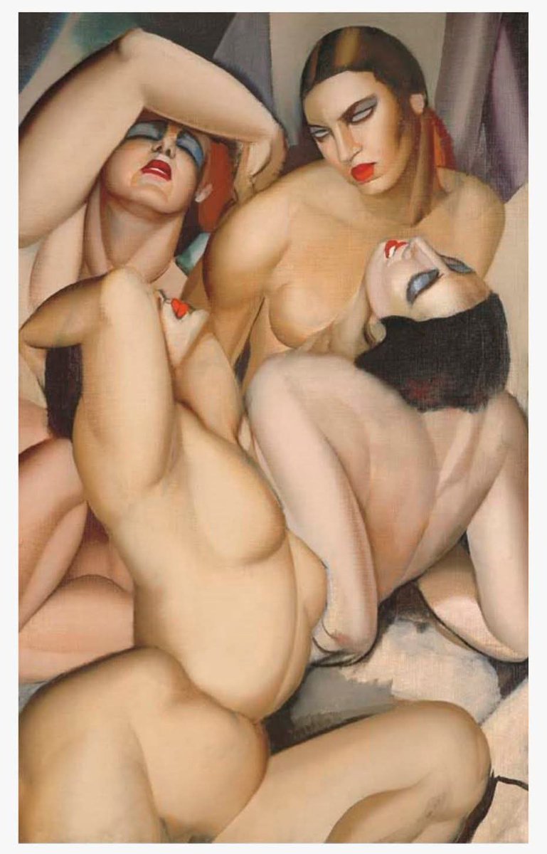 Tamara Łempicka.
16 May 1894 Warsaw-18 March 1980 Cuernavaca, Mexico.
Group of Four Nudes. 1925