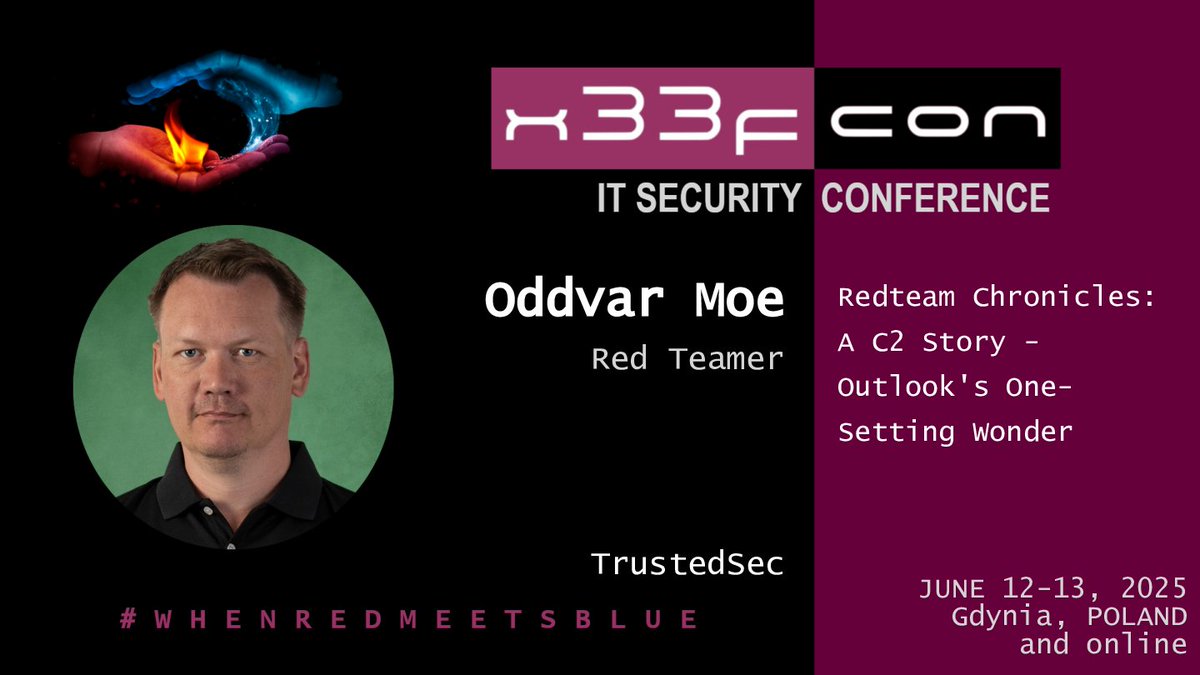 Oddvar Moe (@oddvarmoe) on Twitter photo Looking forward to deliver my talk about Specula at <a href="/x33fcon/">/ˈziːf-kɒn/</a> and meet up with all the awesome people!
This is a really great conference for security in Europe. If you have not gone to it before, I would recommend you to add it to your list and go. Looking forward to deliver my talk about Specula at <a href="/x33fcon/">/ˈziːf-kɒn/</a> and meet up with all the awesome people!
This is a really great conference for security in Europe. If you have not gone to it before, I would recommend you to add it to your list and go.