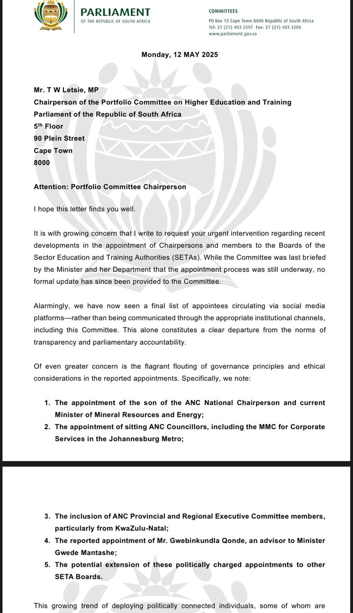 MK party formally raised the matter long before the theatrics and continued to exert pressure to the committee through other formal channels. In the midst of theatrics, I think we must give credit where it’s due, it is called integrity.
