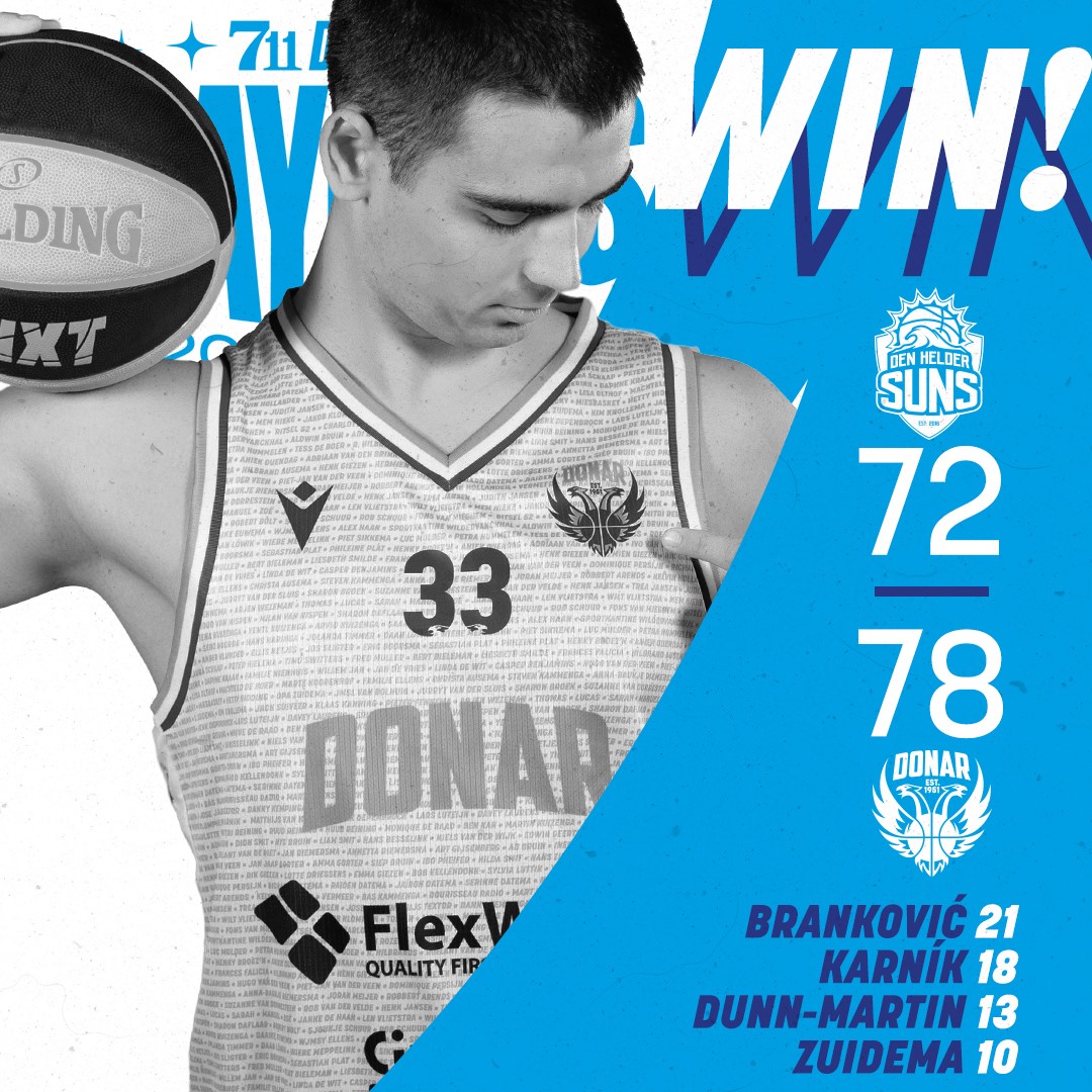 Kwartfinale ✅
Halve finale🔜

De eerste thuiswedstrijd in de 1/2 finale is donderdag 22 mei.
Dit wil je niet missen! 🎟️donar.nl/tickets

SV Donar organiseert voor de wedstrijd van 20-5 een busreis naar Den Bosch. svdonar.nl/news/ticketver…