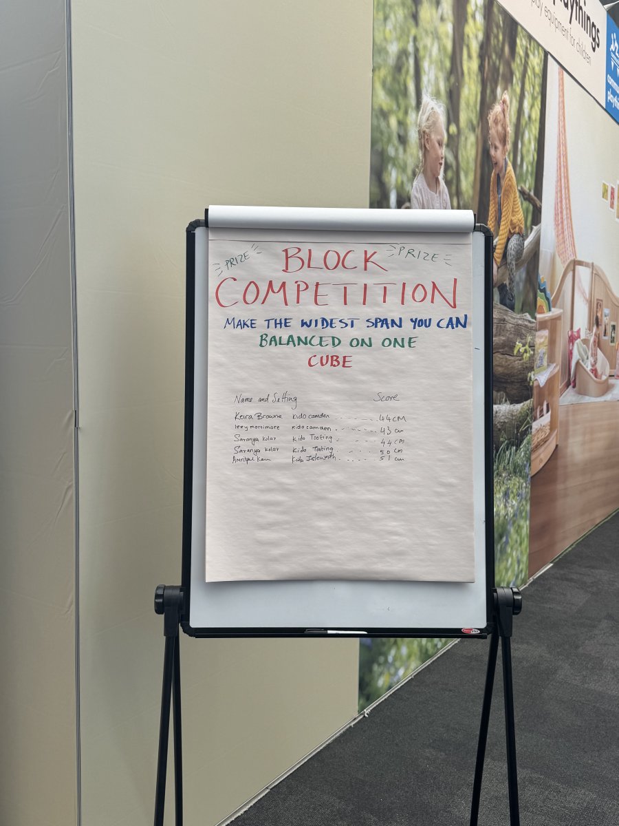 Swing by Community Playthings UK at Stand C20 and put your skills to the test in our Building Block Challenge!

Winner gets a prize!! 🎁
