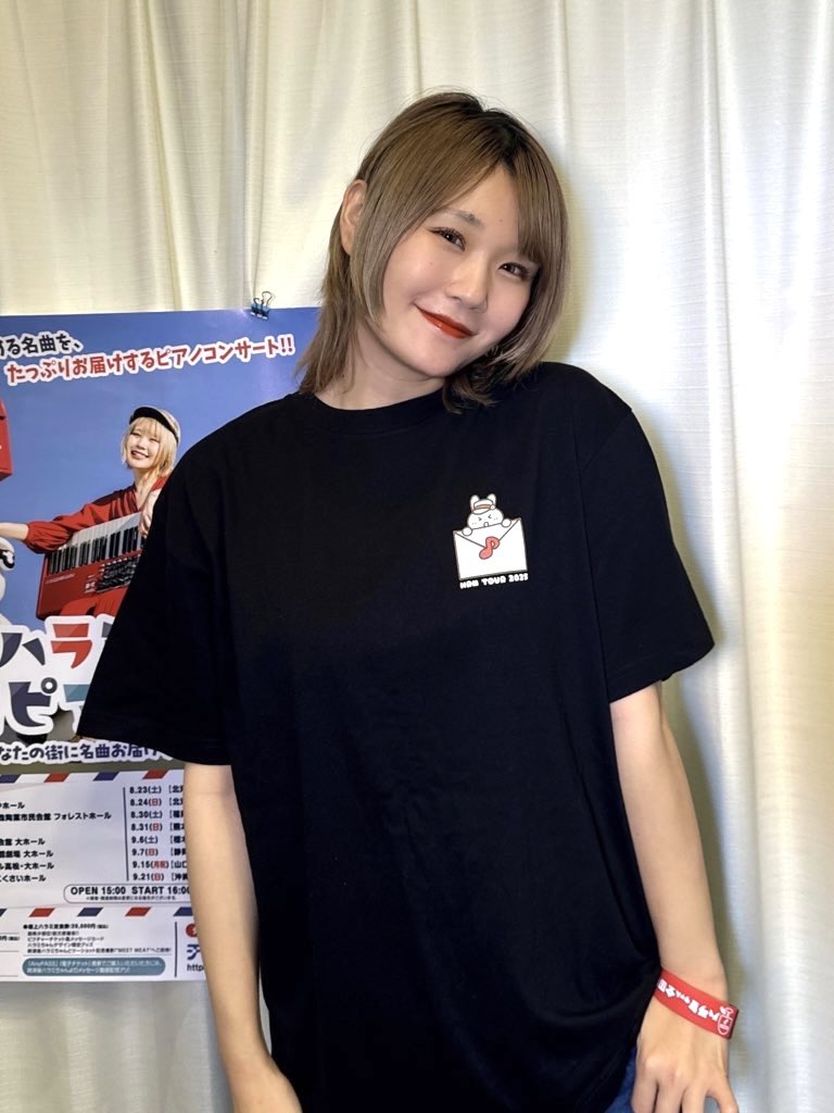 【早いもの勝ち！】ハラミちゃん　直筆サイン入りTシャツ ハラミちゃん全国ツアー2025 グッズ販売はじまりましたー