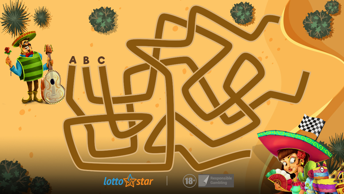 Lotto_Star's tweet photo. Help our amigo choose the right route – A, B, or C?
Drop your answer below and let the fiesta begin! 🎊

#LottoStar #TGIF #Friyay #FiestaFun #WhichWayToWin https://t.co/J9H4rm80Ky