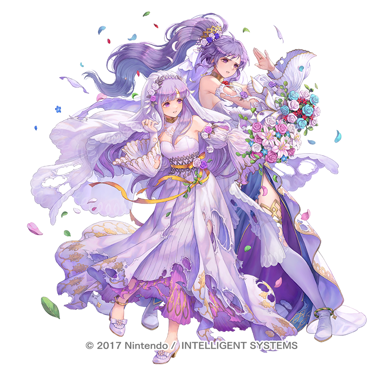 ファイアーエムブレム ヒーローズにて【光辿る花嫁 ユリア】のイラストを描かせていただきました！
比翼英雄は初めて担当するので嬉しいです…！

#FEヒーローズ　#FEHeroes