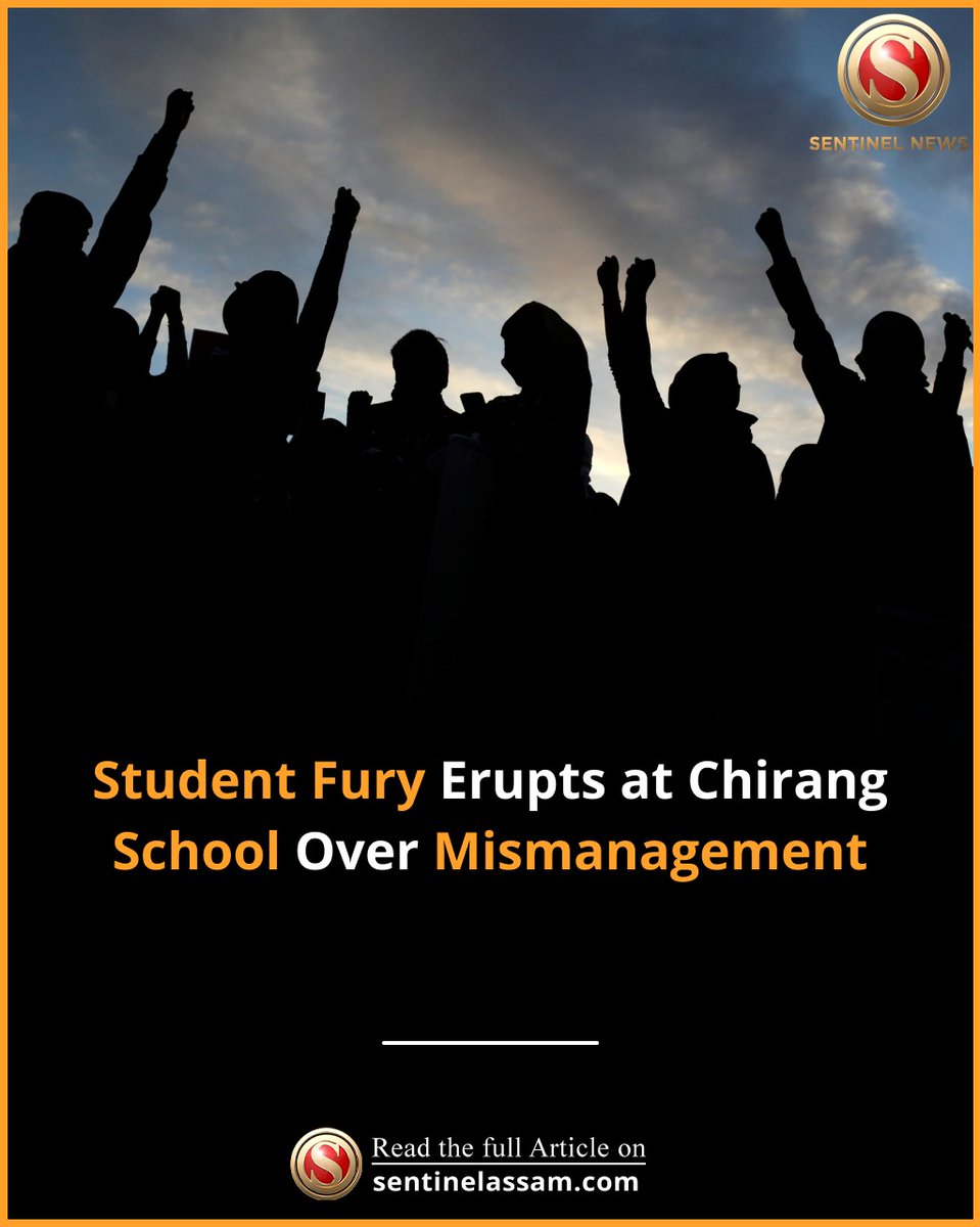 Sentinel_Assam's tweet image. Students at Navodaya Higher Secondary School in Nangalbhanga, Chirang, staged a violent protest against Principal Nazrul Islam, alleging poor leadership and failure to enrol new students. 

#thesentinel #StudentVoices #SchoolProtest