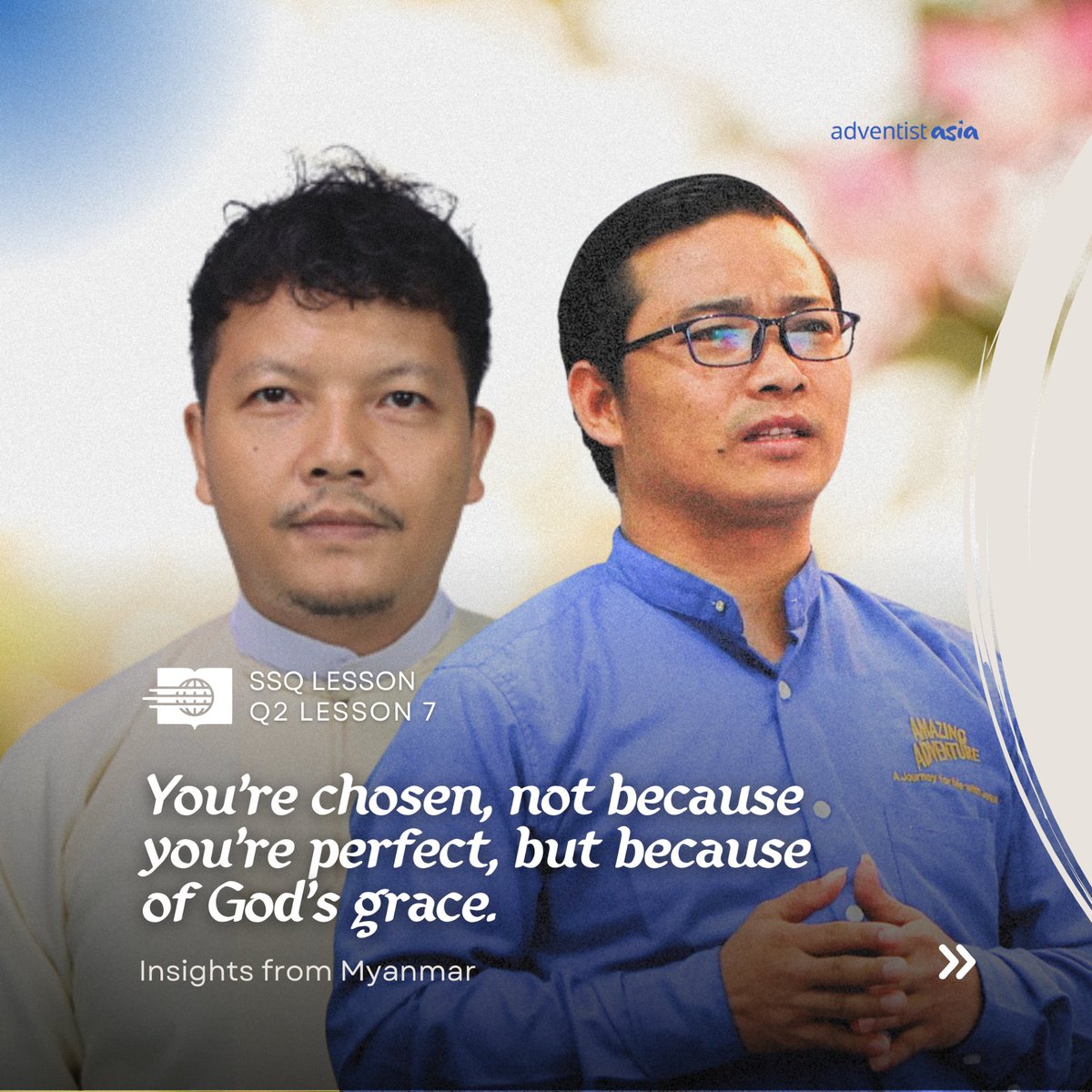 adventistasia's tweet image. Do you ever feel too unworthy for God to use you?

This week’s #SabbathSchoollesson reminds us that God doesn’t wait for you to be perfect. Like Isaiah, He meets you in your weakness, covers you with #grace, and gives you a mission. Jesus—the Lamb who was slain—is worthy, and
