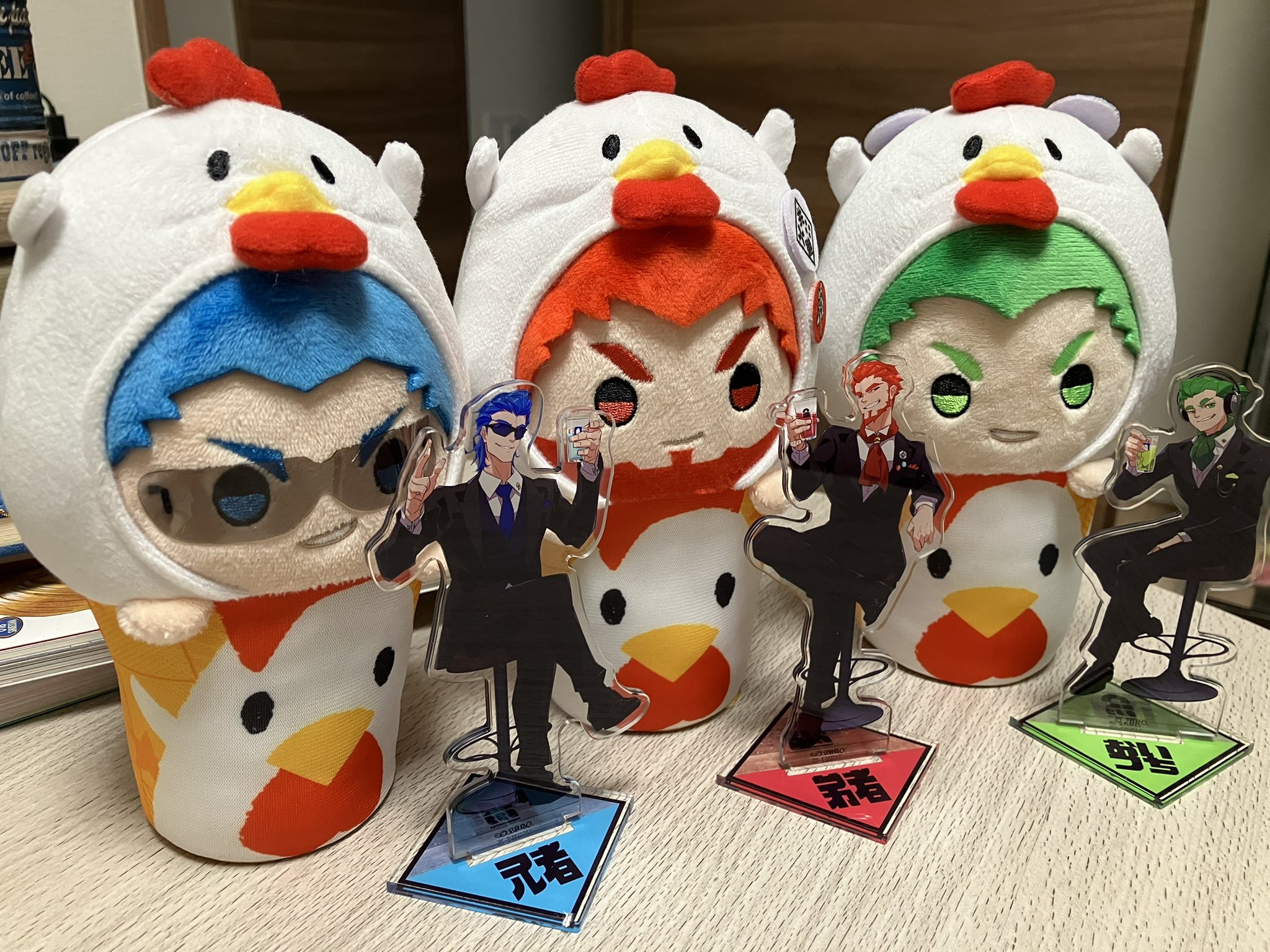 2BRO. ローソン 弟者 兄者 おついち なりきり からあげクン ぬいぐるみ② 2BRO. ローソン 弟者 兄者 おついち なりきり からあげクン