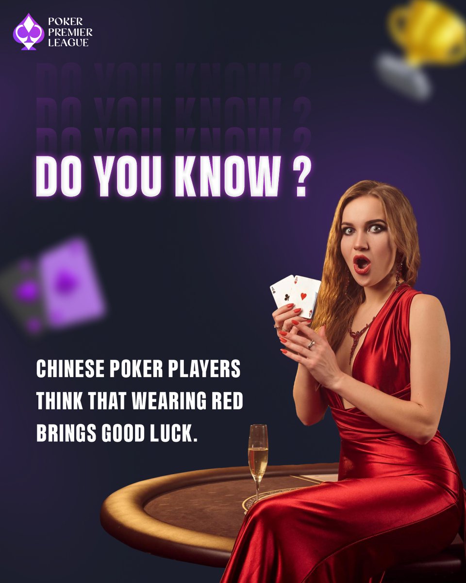PokerLeagueX's tweet image. Chinese poker players know the secret—red isn't just a color, it's a lucky charm. 
#PokerLuck #PokerWinningColors 
#PokerTable #PokerWin
