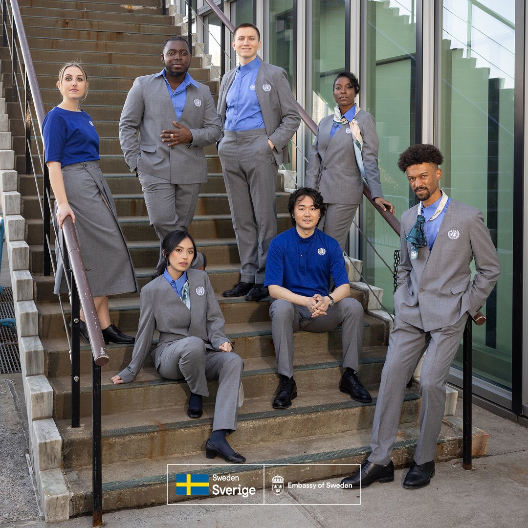 ✨Sweden is inspiring a more thoughtful future! Students from the Swedish School of Textiles co-designed UN tour guide uniforms—advancing sustainable fashion through creativity, dialogue &amp; innovation. A global collaboration in action!

#SwedenInnovation #CollaborativeDesign