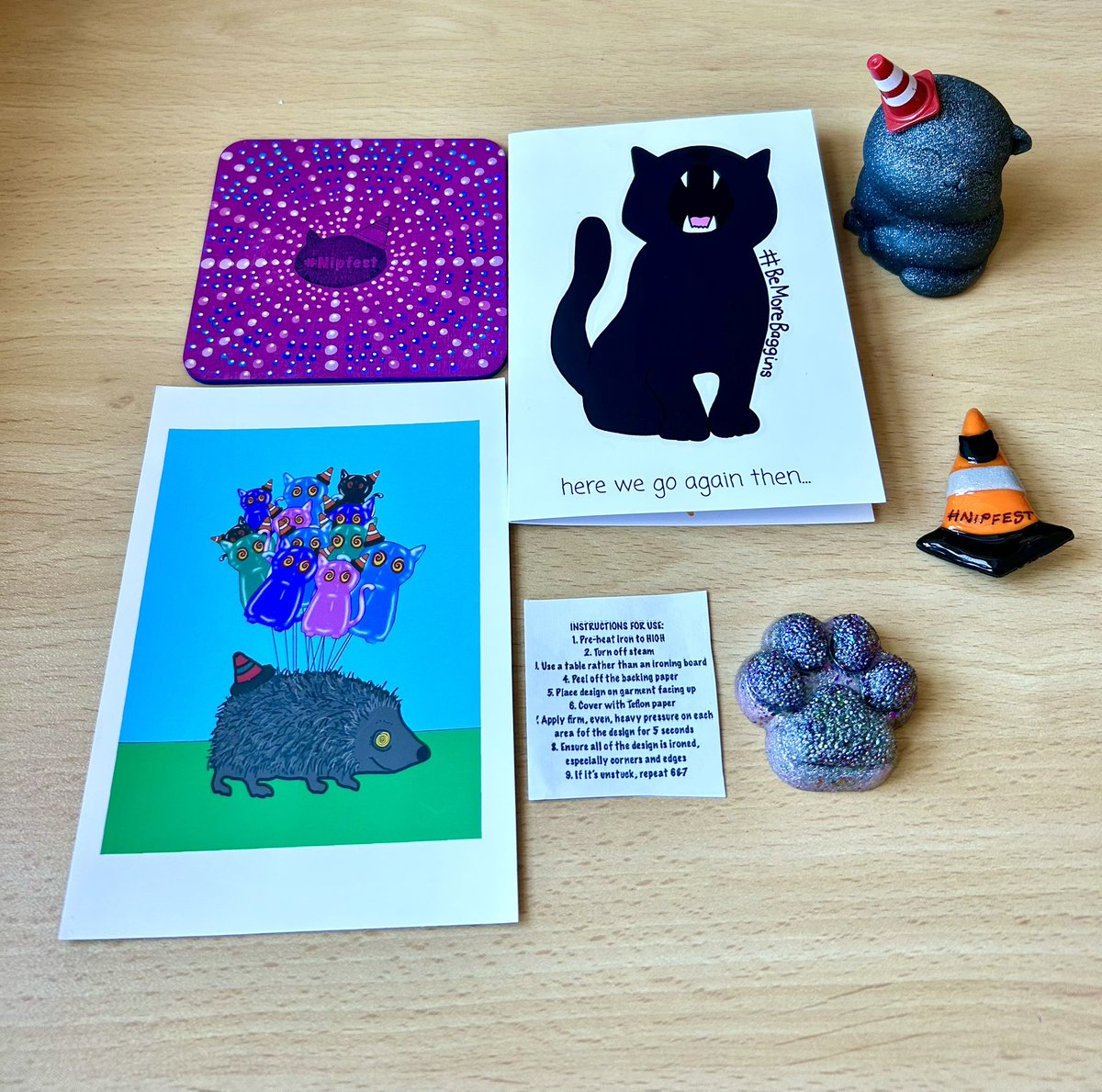Look at this pawsome stash of #Nipfest2025 goodies that came in the post yesterday from the amazing <a href="/BagginsSuperCat/">Baggins!</a> - I love them! Thanks pal! 😻❤️