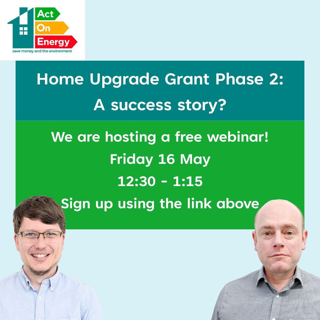 It's your last chance to sign up for our FREE online discussion around the Home Upgrade Grant!

Chat with our in-house experts about the scheme, what went well, and what we learnt.

Sign up here: shorturl.at/p5UDi

#HUG #homeupgrade #retrofit #energyefficiency #raw2025