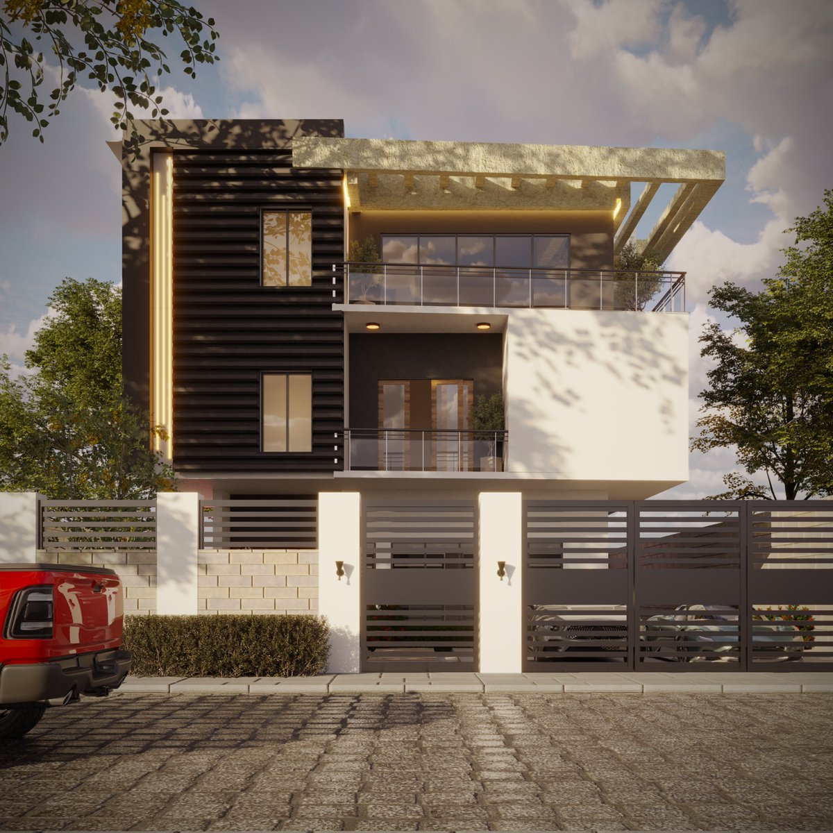 W_IghaloMax's tweet photo. Modern, bold, and balanced 🏡
Would you live here? Be honest.
#ExteriorDesign #ModernArchitecture #3DExterior #ArchViz #ArchitecturalVisualization #DesignInspo #ContemporaryHome #Visualizer #RenderOfTheDay #VrayRender #IghaloMax #Dont_Say_You_Love_Me #WilliamEst https://t.co/zRSosHFgF1