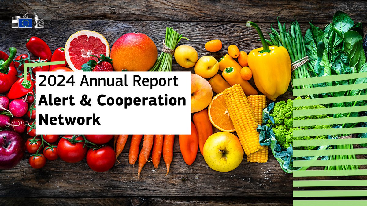 The 2024 report on the Alert and Cooperation Network is out!

With an 8% rise in food safety alerts, our vigilance is stronger than ever.

Building together a safer, more transparent EU food system.

Link to report - europa.eu/!VXywFp

#FoodSafety  #EUAnimalWelfare