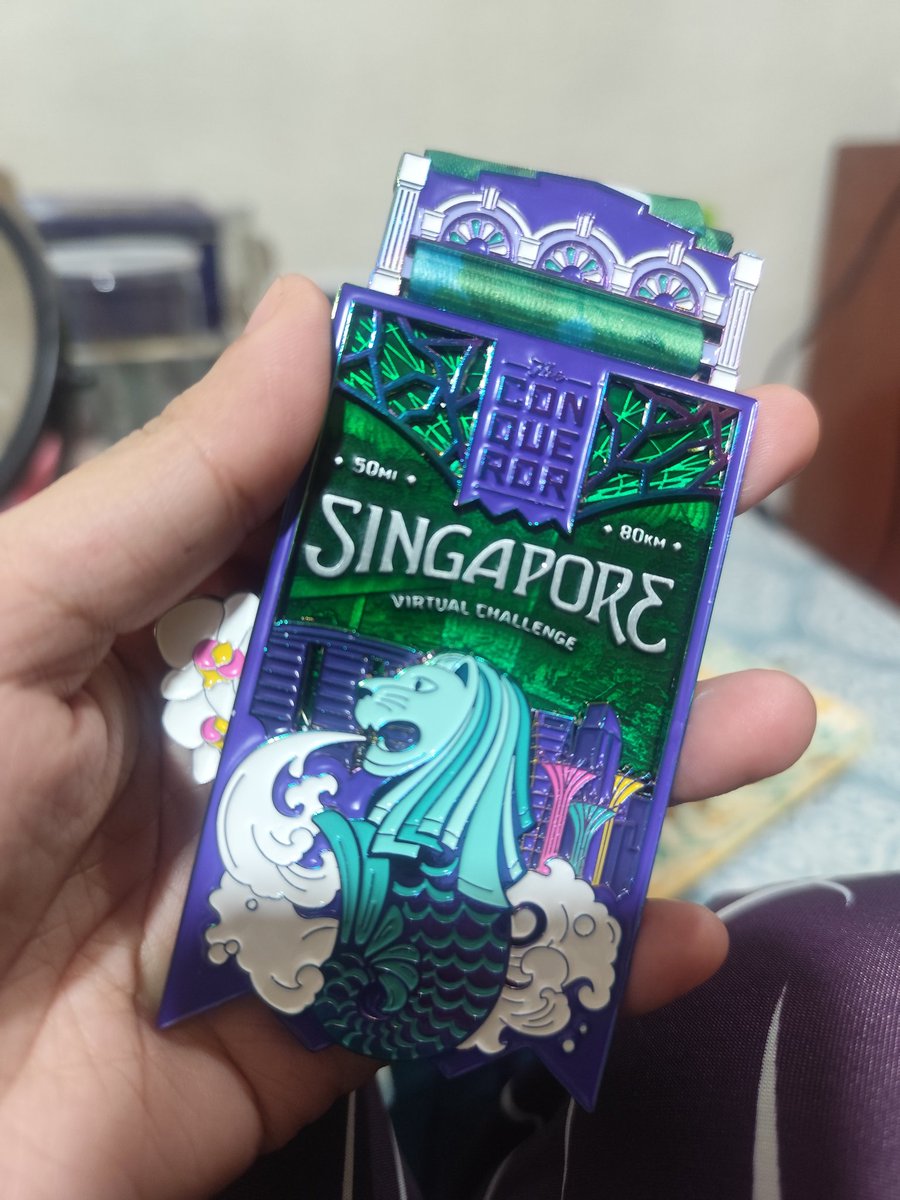 therese_q's tweet image. Finally finished my 80km virtual race course from January to April, and I just received this medal. Feels great, especially knowing that a good portion goes to planting trees &amp;amp; reducing plastic waste. #theconquerorchallenge 

Get 10% off on your challenge: theconqueror.events/r/TQ836