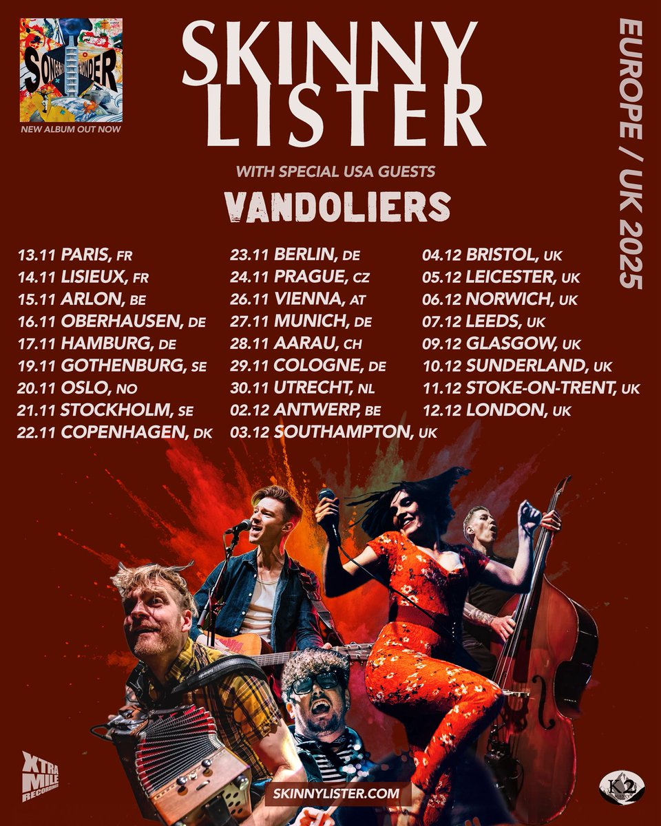 UK / Europe ON SALE NOW! Go! Go! Go! 🪗

🎟️ skinnylister.com/live