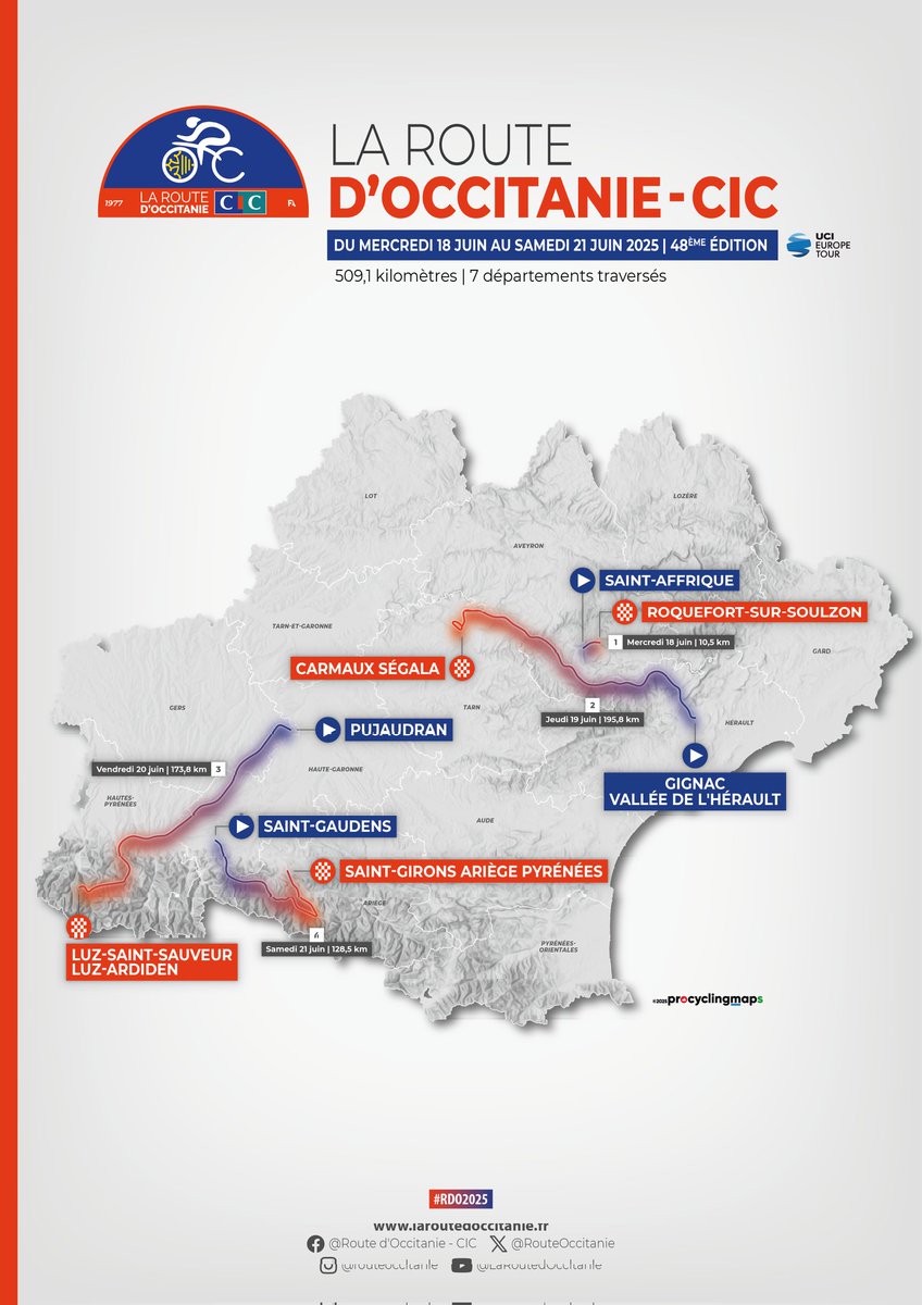 Vous l'attendiez tous avec impatience et nous aussi d'ailleurs... La carte du parcours 2025