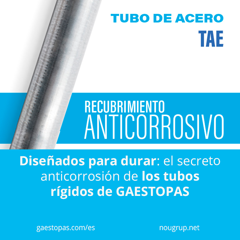 nougrup's tweet image. NG Blog: El tubo de acero de @gaestopas no brilla, resiste. 💪
Su recubrimiento de Magnelis® ofrece una protección C5 contra la corrosión, ideal para ambientes agresivos.
👉cutt.ly/ZrxcyJWc
#NouGrup #GAESTOPAS #Magnelis #TubosAcero #InstalacionesEléctricas