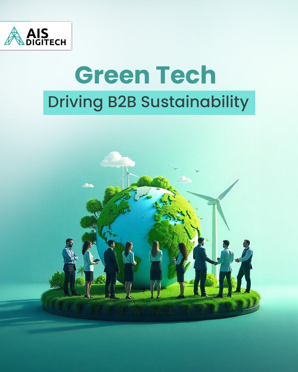 ais_digitech's tweet photo. 🌍 Green Tech is no longer optional; it’s the future of sustainable B2B growth.

AIS Digitech empowers businesses to lead with innovation &amp; responsibility. ♻️💼

#SustainableBusiness #GreenTech #AISDigitech #B2BInnovation #EcoSolutions #CleanTech https://t.co/F0kcPLhb4I