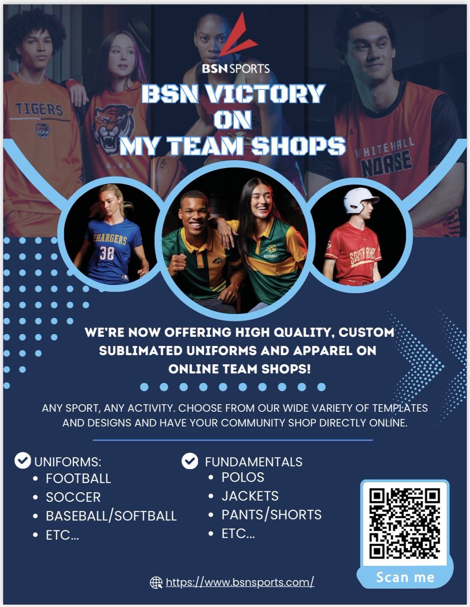 BSNSPORTS Florida (@bsnsports_fl) on Twitter photo 💥Club / Rec / AAU💥
We can put BSN Victory uniforms & team gear on a team shop‼️
No need to collect uniform sizes or money ⭐️
☎️ Call your local <a href="/BSNSPORTS/">BSN SPORTS</a> Sales Pro TODAY for details🚨
Check it out ⬇️⬇️⬇️ 💥Club / Rec / AAU💥
We can put BSN Victory uniforms & team gear on a team shop‼️
No need to collect uniform sizes or money ⭐️
☎️ Call your local <a href="/BSNSPORTS/">BSN SPORTS</a> Sales Pro TODAY for details🚨
Check it out ⬇️⬇️⬇️