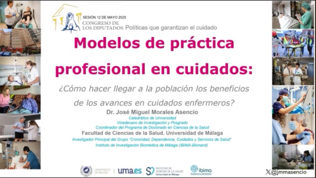 No os podéis perder la intervención del profesor  <a href="/jmmasencio/">Jose Miguel Morales Asencio</a> , catedrático de la <a href="/InfoUMA/">Universidad de Málaga</a> en el Día Internacional de las Enfermeras en el <a href="/Congreso_Es/">Congreso</a> 

youtu.be/W2bSEYRyaPM?fe…