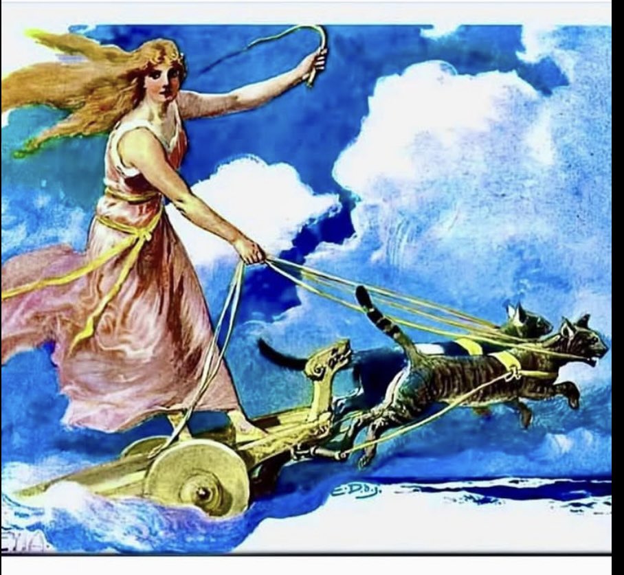ScorpioLisaM's tweet photo. Happy Freya’s Day! Art by Emil Doepler. #GoddessOfLove #GoddessOfCats #FreyasDay #HappyFreyasDay #FridayIsFreyasDay #HailFreya https://t.co/3FRE2re181