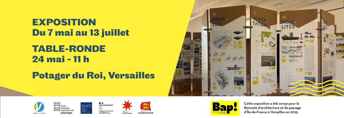 #Evénement 
L'<a href="/aurh_officiel/">AURH</a> et l'<a href="/ENSPaysage/">École nationale supérieure de paysage</a> vous donnent rdv le 24 mai à la <a href="/Bapidf/">Biennale d'architecture et de paysage - IDF</a> pour une table-ronde : Fleuves et #climat
Suivie du vernissage de : Impression soleil levant 2.0, paysages de la #Seine en transition 

#CPIER <a href="/gouvernementFR/">Gouvernement</a> <a href="/iledefrance/">Région Île-de-France</a> <a href="/RegionNormandie/">Région Normandie</a>